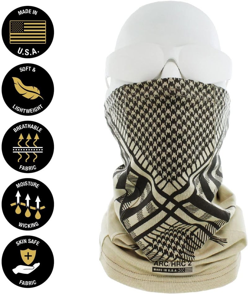 Benchmark FR Flame Resistant Face Mask Neck Gaiter - CAT2 - Made in the USA - Image 2